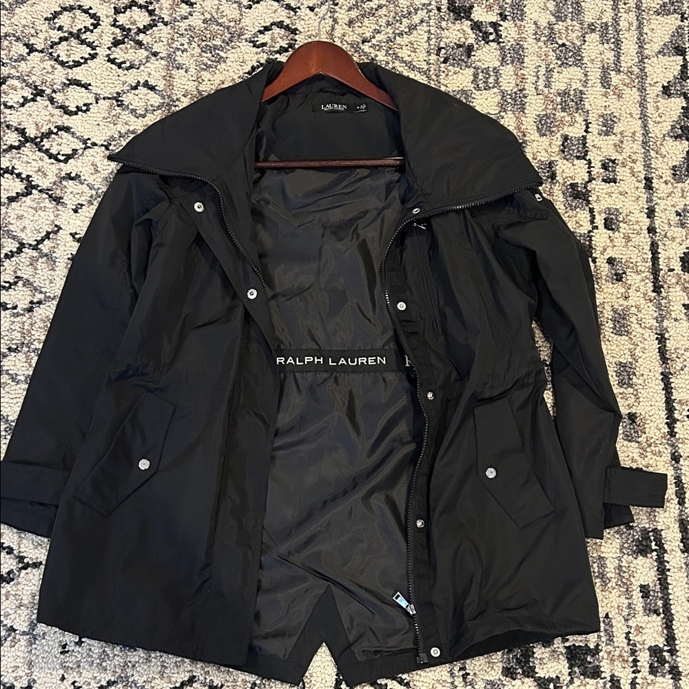 Ralph Lauren Black Raincoat